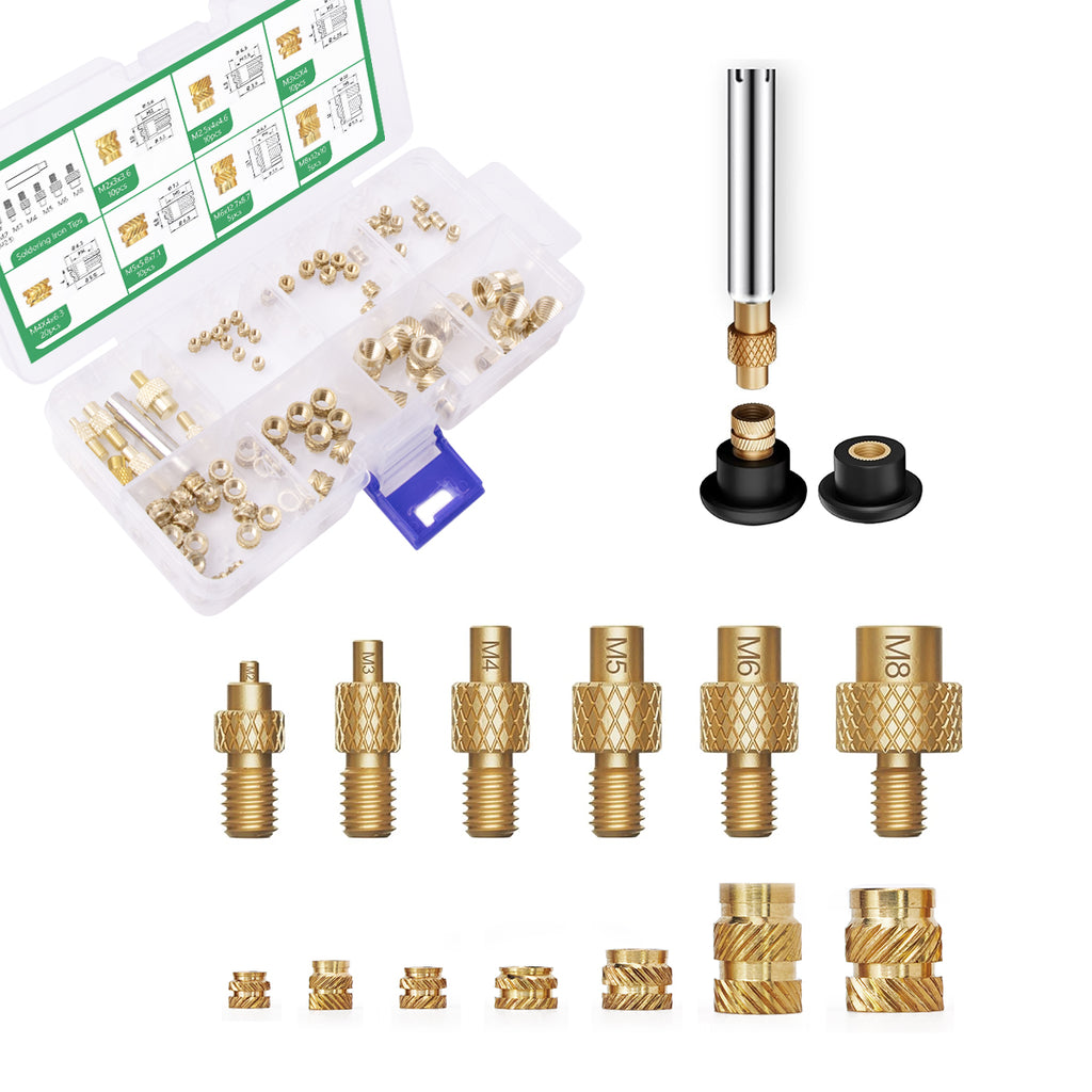 Heat Set Insert Tips and Threaded Kits